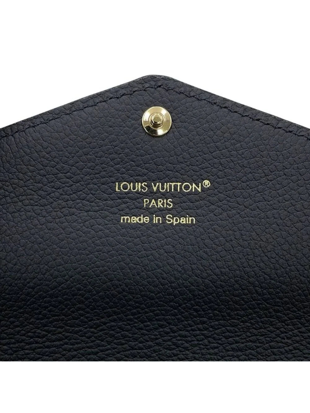 Louis Vuitton Wallet Monogram Empreinte Portefeuille Sarah Black